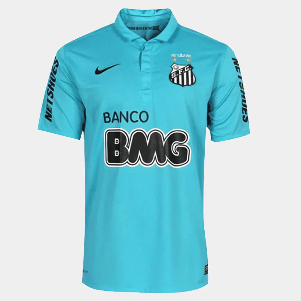 Camisa PEIXÃO 2012 III (# NEYMAR JR - 11) - Versão Retro - Azul